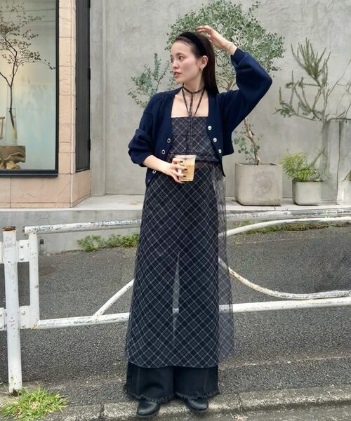 mystic（ミスティック） カーディガン 「5色展開」Vボタンカーディガン