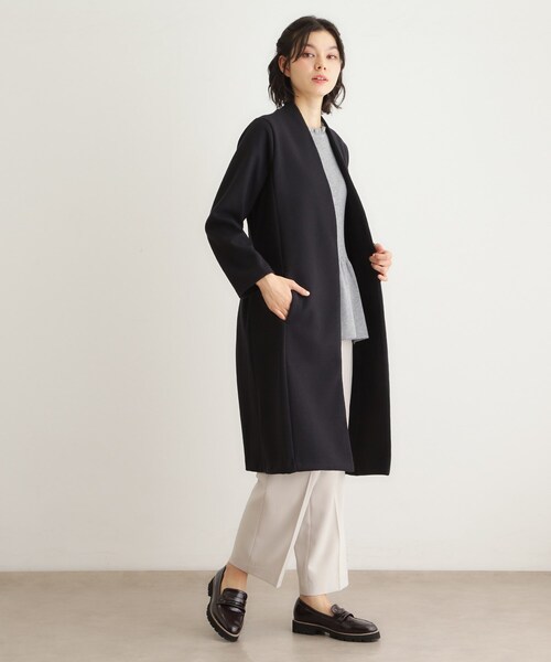 LAURA ASHLEY（ローラアシュレイ） ノーカラーコート コート 「洗える