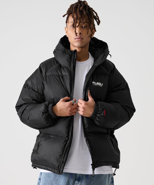 FUBU（フブ） ダウンジャケット ダウン ブランド ロゴ プリント 長袖