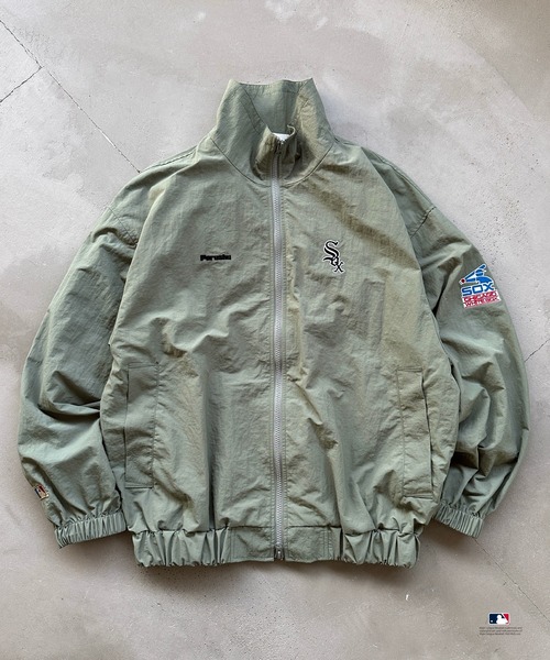 Perushu ブルゾン アウター × MLB スタンドネックナイロンブルゾン