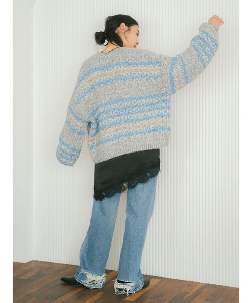 Ungrid（アングリッド） カーディガン ローゲージラメニット