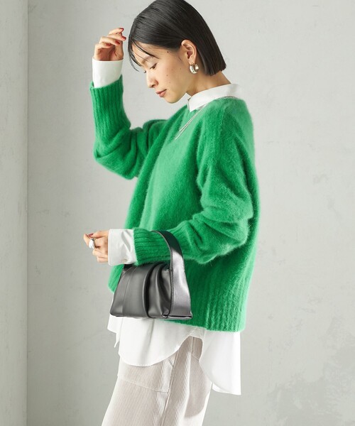 SHIPS（シップス） ニット セーター 「手洗い可能」フォックス クルー