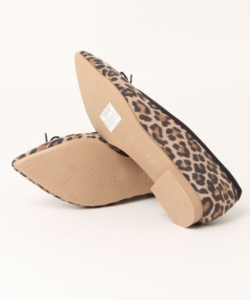 バレエシューズ パンプス 大人気レオパード柄 ポインテッドトゥバレエ