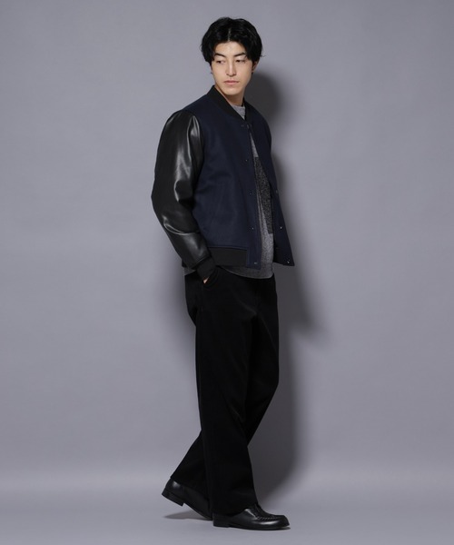 NANO universe（ナノ・ユニバース） スタジャン フェイクレザー