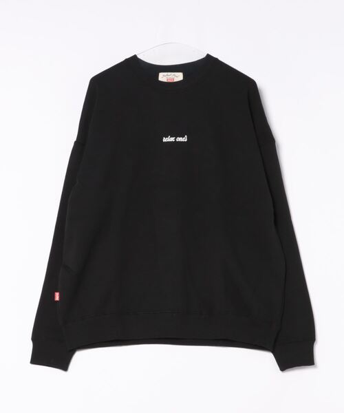 ARCHIVER トレーナー スウェット 「69」バックフラワー刺繍 長袖クルー