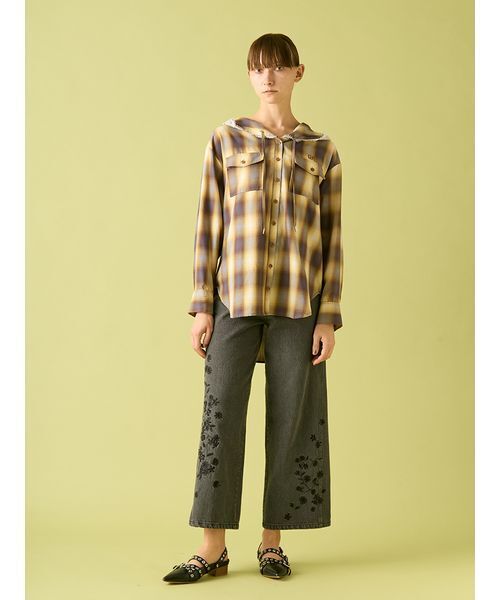 FURFUR（ファーファー） ブラウス シャツ フーディーオンブレー