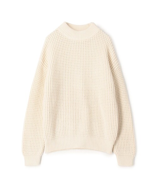 CABaN（キャバン） セーター ニット コットンカシミヤワッフル モック