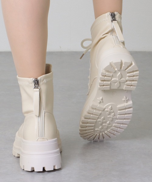 Lace Ladies（レースレディース） ブーツ レザー調 ラウンドトゥ