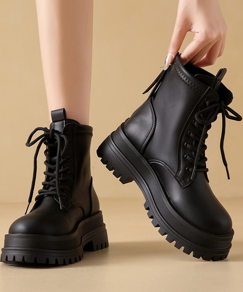 Lace Ladies（レースレディース） ブーツ レザー調 ラウンドトゥ