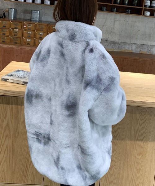 NEW GENTLEMAN ブルゾン アウター サリー フェイクファー モコモコ