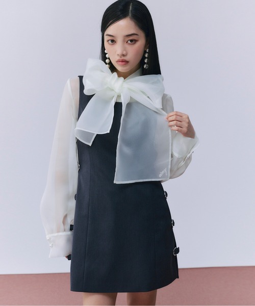 EIMY ISTOIRE（エイミーイストワール） ブラウス シャツ ボウタイ