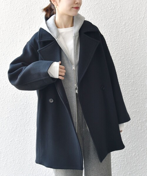 SHIPS any コート チェスターコート any: ノンミュールジングウール