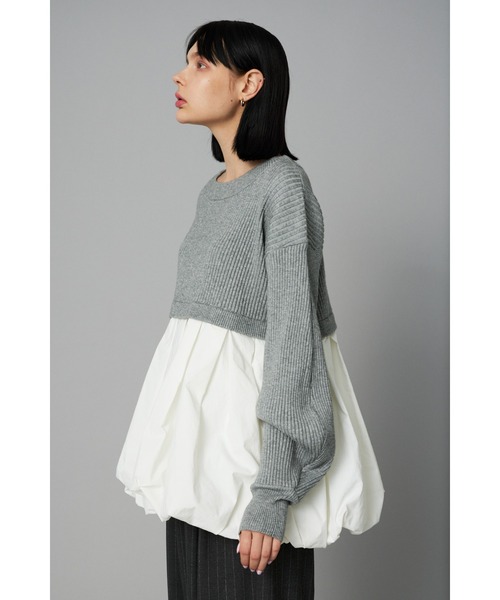 HeRIN.CYE ニット セーター Tuck balloon knit tops タックバルーン