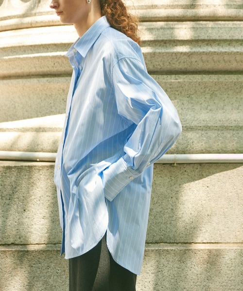 ADAM ET ROPE'（アダムエロペ） ブラウス シャツ 「EMOELLE」オーバー