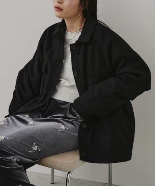 Aunt Marie's（アントマリーズ） ブルゾン アウター ウールライク