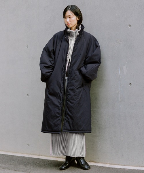 LAKOLE（ラコレ） ブルゾン アウター 中綿ラグランロングコート