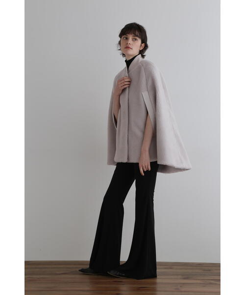 LE PHIL（ル フィル） ポンチョ ウールボアケープ レディース