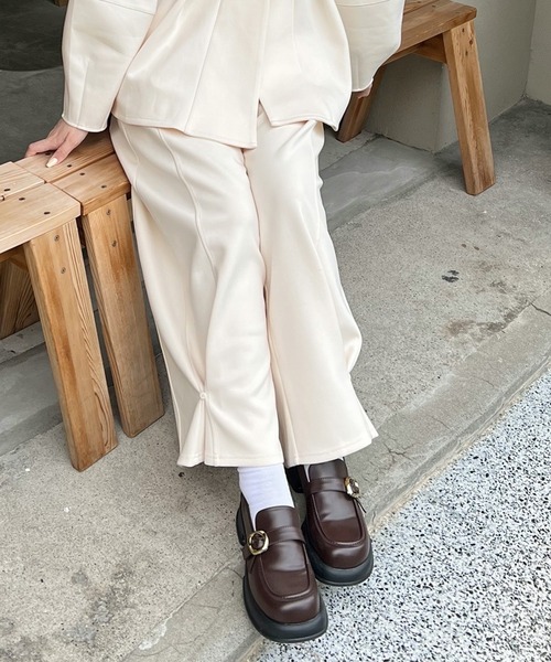 OLUN ローファー nuance buckle loafer/ニュアンスバックルローファー