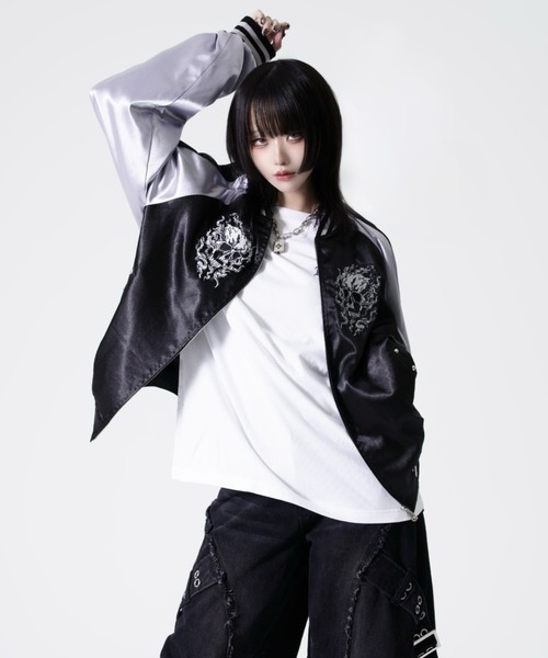 REFLEM（レフレム） スカジャン 「REFLEM/レフレム」スカル刺繍