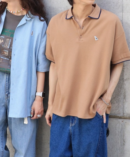 DOUBLE NAME（ダブルネーム） ポロシャツ ポロ 「m:rex」ミニ恐竜