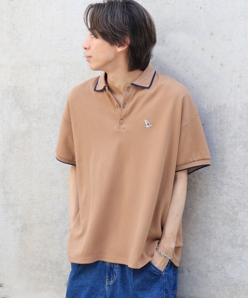 DOUBLE NAME（ダブルネーム） ポロシャツ ポロ 「m:rex」ミニ恐竜