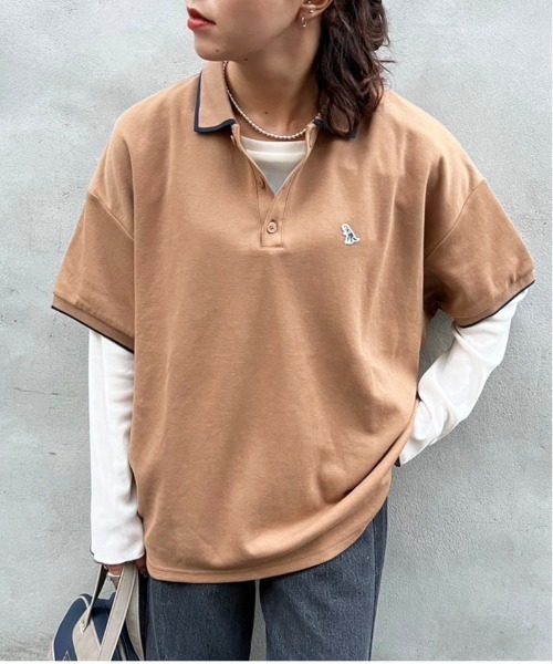 DOUBLE NAME（ダブルネーム） ポロシャツ ポロ 「m:rex」ミニ恐竜