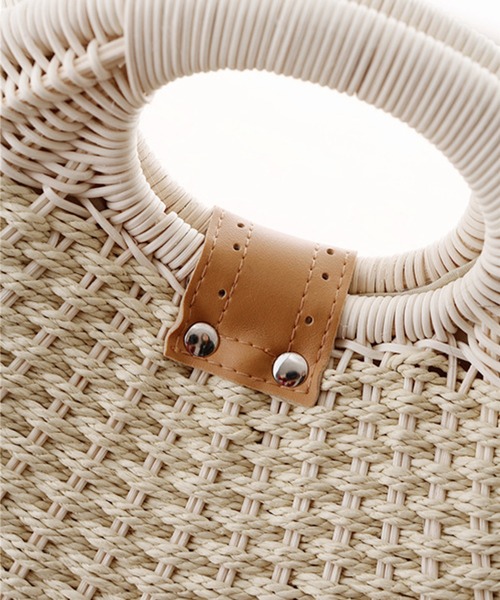 aimoha（アイモハ） かごバッグ カゴバッグ 貝殻夏かごバッグ (SS