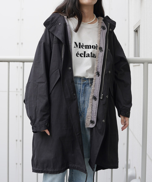 VENCE EXCHANGE モッズコート コート マルチWAYボアベスト付きモッズ