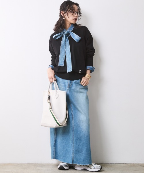 CHIC STYLE（シックスタイル） ブラウス シャツ 綿100％ライトオンス