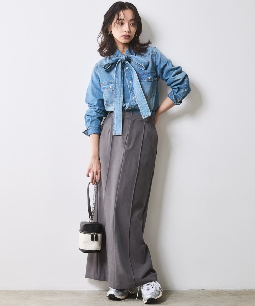 CHIC STYLE（シックスタイル） ブラウス シャツ 綿100％ライトオンス