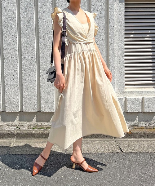 Jewelobe（ジュエローブ） ワンピース カシュクールベストセットアップ