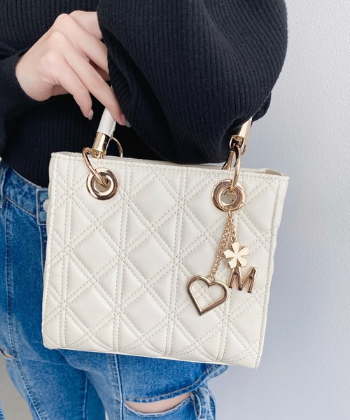 moment+ ショルダーバッグ バッグ オリジナルチャーム付き2WAY