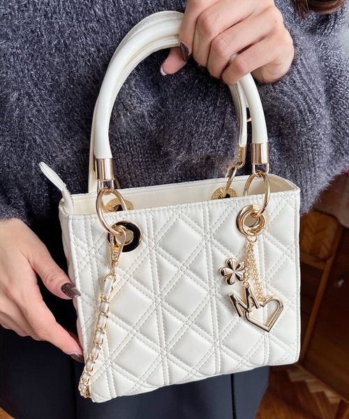 moment+ ショルダーバッグ バッグ オリジナルチャーム付き2WAY