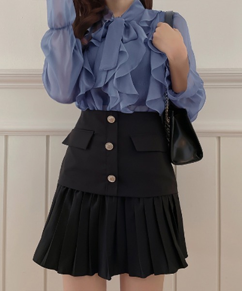 miniministore（ミニミニストア） ブラウス シャツ フリルブラウス