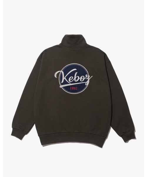 KEBOZ（ケボズ） トレーナー スウェット BB LOGO HALF ZIP SWEAT