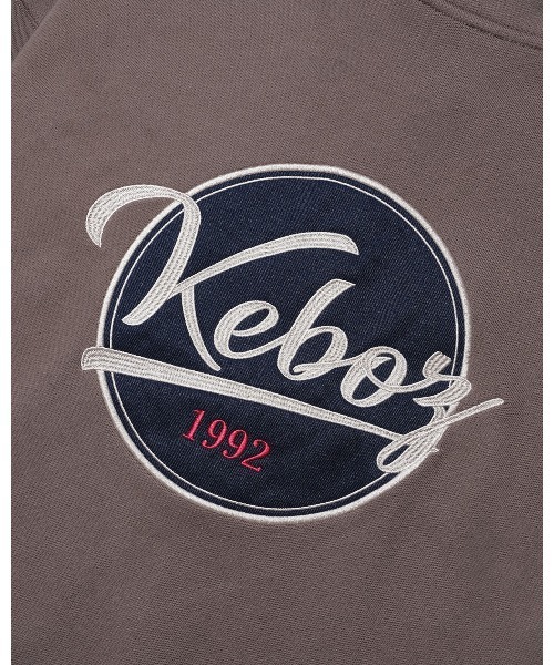 KEBOZ（ケボズ） トレーナー スウェット BB LOGO HALF ZIP SWEAT