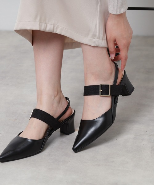 ESPERANZA（エスペランサ） パンプス スリングバックミュールパンプス