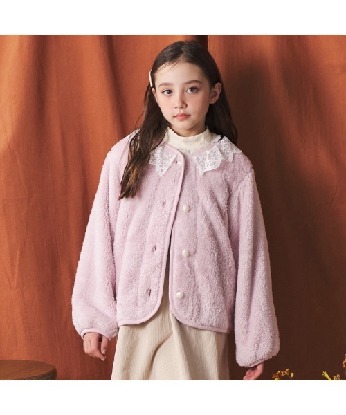 Crescent ブルゾン アウター レース衿ボアジャケット キッズ 子供服