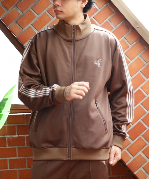 8 ジャージ 蜂 刺繍 サイドライン トラックジャケット メンズ