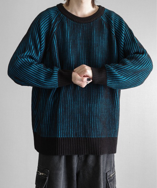 KUUUPY（クーピー） セーター ニット Ribbed Color-Block Crewneck