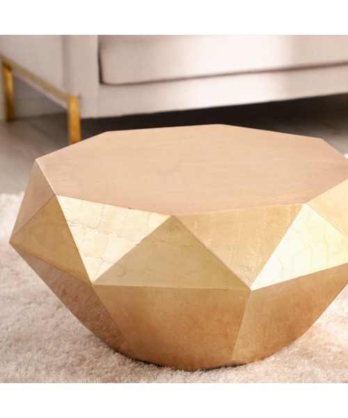 Francfranc（フランフラン） 家具 ダイヤモンドテーブル L ゴールド