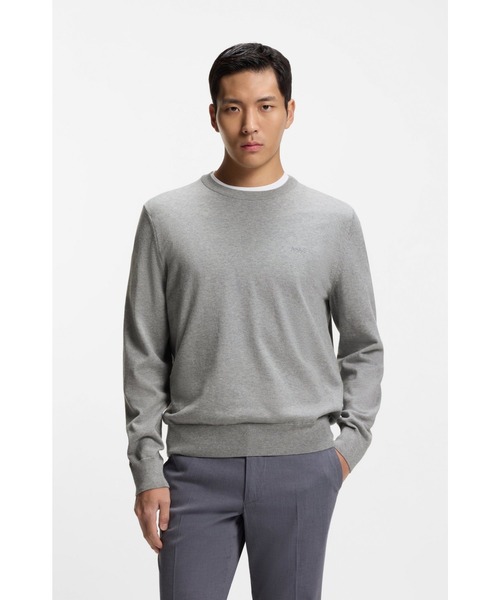 BOSS（HUGO BOSS） セーター ニット コットンセーター ロゴエンブロイ