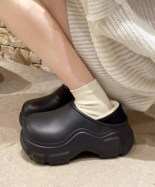 c.u.l サンダル ボア クロッグスリッポン ファーサンダル culs154