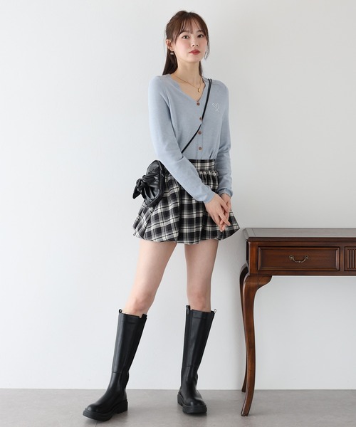 BLUEEAST（ブルーイースト） スカート チェック柄バルーンミニスカート