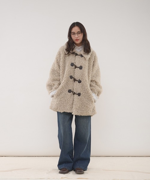 MUHET（ミュエータ） コート アウター poodle shaggy duffle coat