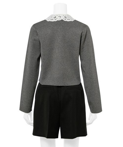 CELFORD（セルフォード） カーディガン デタッチャブルレースカラー