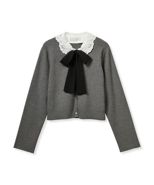 CELFORD（セルフォード） カーディガン デタッチャブルレースカラー