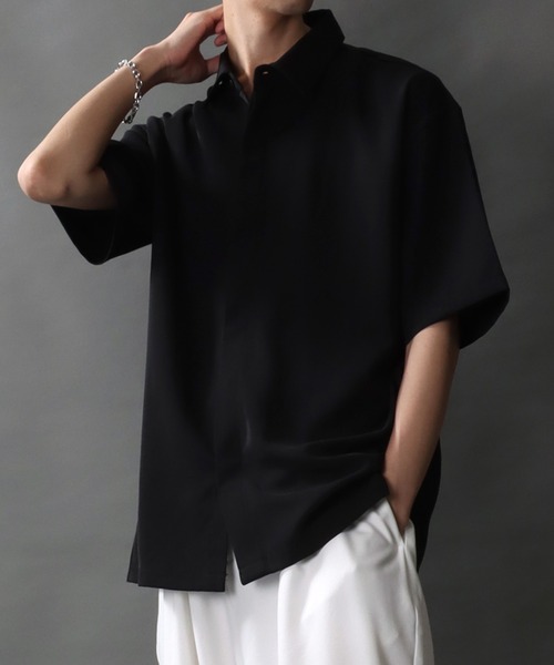 SITRY（シトリー） シャツ Polyester twill Fly front shirt/別注