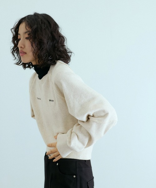 ADAM ET ROPE'（アダムエロペ） トレーナー スウェット スリットリブ