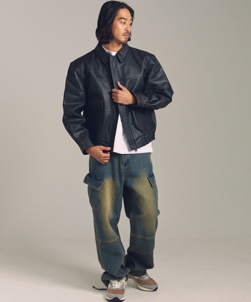 SKOOKUM（スクーカム） コート ジャケット JE BUFFALO LEATHER A-2